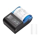 Sunydog Thermodrucker Bondrucker, Tragbarer BT Thermodrucker 2 Zoll USB-Rechnungsscheindrucker mit 58 mm Druckpapier Kompatibel mit Android für Windows für Restaurantverkauf