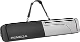 PENGDA Skitasche Skisack Gepolsterte Snowboardtasche 160cm 600D Wasserdichtes Polyester Fits Board, Bindungen, Schuhe, Jacke, Hose, Helm Unisex Tasche für Flugreisen für Ski 160cm