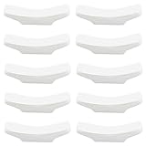 PLIGREAT 10 Stück weiße Porzellan Essstäbchen Reste Chinesischer Keramik Essstäbchenhalter Essstäbchen Ständer für japanisches Chinesisches Restaurant Hotel Löffel Gabelständer Tischdekoration