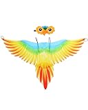 Buntes Halloween-Kostüm für Kinder, Papageien-Schal, Flügel, Umhang mit Maske, fliegendem Tier, Dschungel, Partyzubehör