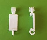 myraumdesign 4 Clipshalter mit X Gleiter für Paneelwagen bei Aluminium Schiebegardinen und Flächenvorhängen