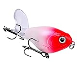 Suoumwa Whopper Popper 12/16G Topwater Fishing Lure Floating Wobbler Hartköder mit Propeller Pike Kompatibel 12G C