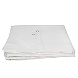 Lacers JaffaLine Gewebeplane - Robuste & wasserdichte Abdeckplane in verschiedenen Größen und Farben für optimalen Schutz im Outdoor-Bereich! (Weiß, 2x3m)