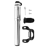 Fahrradpumpe, Hochdruckpumpe, multifunktionaler tragbarer Inflator, reisefreundlich, ideal für Fahrrad, Motorrad, Roller-Reifen, Camping, Sportbälle, Outdoor-Aktivitäten
