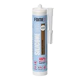 Weißes Silikon Bad Dichtmasse [310 ml] - Professionelles Silikon Weißes Wasserdichtes Sanitärsilikon - Sanitärsilikon Weiß Silikon Badezimmer, Rinnen und Fensterabdichtung von Fome Flex