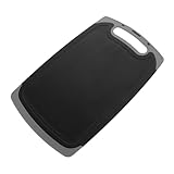 Cabilock Hackbrett Kochen Schneidebrett aus zusammenklappbares Geschirrbecken Planke Bretter kleines Schneidebrett Grill-Schneidebrett Bar-Schneidebrett Plastik Black Wiederverwendbar