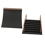 Milisten 2 Stück Finger Skateboard Park Ramp Teilig Kunststoff Fingerboard Rampe Hindernis Fingerskate Zubehör für Fingerfertigkeit Training und Fingersport Jugendliche