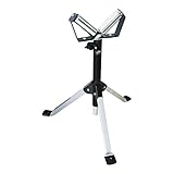 STIER Rollständer, Tragkraft 80kg, mit V-Träger, Höhenverstellbar 71-110 cm, Stabile Drei-Fuß-Konstruktion