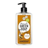 Marcel's Green Soap - Handseife Sandelholz & Kardamom - Flüssigseife Spender - Umweltfreundlich - Vegan - 97% Biologisch abbaubar - 500 ml