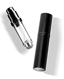 VVGAOGES Parfümzerstäuber Nachfüllbar,Parfum Zerstäuber für Unterwegs,Reiseflaschen zum Befüllen,Sprühflasche Klein für Parfum,Parfümflaschen Leer für Reise 5ml(Schwarz)