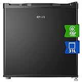 CHIQ Mini Gefrierschrank 31L, Mini Tiefkühltruhe bis zu -24°C, 4 Sterne Gefrierfunktion, 49,6 x 47,4 x 44,7 cm (HxBxT),Schwarz