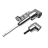 NUOBESTY 2Stücke Winkelbohrmaschine Adapter Sechskantschaft Schraubendreher Halter Bohrwerkzeug mit Magnet Sockel für Verlängerungsbohrer und Akkuschrauber Langlebig und Stabil