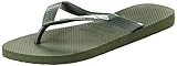 Havaianas - Top Brasil Logo, Bequeme, Robuste und Leichte Badelatschen, mit Rutschfesten Sohlen, Brasilien-Flagge auf den Riemen, Unisex Erwachsene