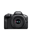 Canon EOS R100 Spiegellose Kamera + RF-S 18-45mm is STM Objektiv + RF-S 55-210mm is STM Objektiv (Kompaktkamera, 4k Videokamera, Digitalkamera mit Autofokus und Motiverkennung)