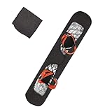Snowboard-Schutzhülle mit offener Bindung,Snowboard Schutz Cover,Schützen Sie Snowboard vor Kratzern,Dehnbare Stoff Bindung Pads Protector Sleeve zum Verpacken in Snowboardtasche (S: Länge 150cm)