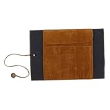 Rollen Roll-Kosmetiktasche Kleine Bleistifttasche Marker-etui Werkzeugtaschen Für Gebrauchszwecke Make-up-pinseletui Make-up-Organizer-Tasche Federmäppchen Light Brown Kunstleder VALICLUD
