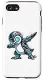Cooler Cartoon-Roboter mit Cyborg-Pinguin-Motiv Hülle für iPhone SE (2020) / 7/8