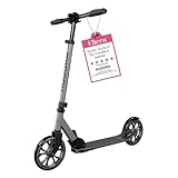 HUDORA Scooter Up 200 - Geräuscharmer Aluminium-Roller für bis zu 100kg - Höhenverstellbarer & zusammenklappbarer Tretroller - Ruckelfreier Kick-Scooter für Kinder / Jugendliche & Erwachsene