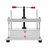 FUROMG Papierpressen Flachdrücken Maschine Buchbinder Buchbinderpresse Papierbrikettpresse + BalanceLeiste für Papier A4,Rechnungen, Bücher