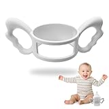 PRAOFRT Babyflaschen Griffe, Flaschengriff Halter, Baby Flaschengriffe Silikon, Weithals Babyflaschengriffe,flaschenständer baby für Baby Kleinhand Greifdesign, für Außendurchmesser Über 6cm Flasche