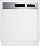 Beko BDSN25530X Geschirrspüler 60 cm, einbau und teilintegriert, für 15 Maßgedecke, 5 Programme, 4 Zusatzfunktionen, 3 Spülebenen, Watersafe+, SteamGloss, SelfDry, weiß