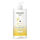 WELEDA - Sanftes Waschgel mit Calendula ohne Duft - reinigt sanft - Für die tägliche Pflege empfindlicher Baby- und Kleinkinderhaut - / - 750 ml