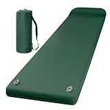 Memory- – dick, isolierte Bettrolle | Luftkissen mit Fußpumpe mit Kissen, Schlafmatte für 4 Jahreszeiten, für das, Notfall-Rucksack