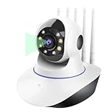 Ujjdwiurgh HD 3MP Wireless IP Kamera CCTV WiFi Kamera PTZ Sicherheitsmonitor Smart AutoTrack Babyphone