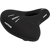 FISCHER Fahrrad Sattel City Memory Foam R.e.Med, Fahrradsattel für City Fahrrad, besonders leicht, extrem bequem, Schwarz