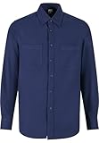 Urban Classics Men's TB6357-Flanell Shirt, Navy, 58