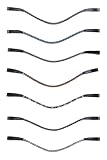 HKM Precious Stirnband Schwarz/Grau/Weiß Einheitgröße
