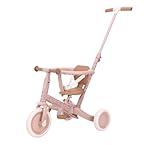 Little Dutch 4-in-1 Dreirad mit Schubstange Laufrad - Fairy Floral rosa