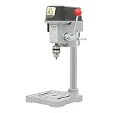 Tischbohrmaschine 25mm Max Säulenbohrmaschine Bohrtiefe 3 Stufen Geschwindigkeitseinstellung (1.0-8,000 U/Min,2.0-11,000 U/Min,3.0-16,000 U/Min) Tragbare Säulenbohrmaschine