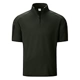 Herren-Sommerhemden, normale Passform, Baumwoll-Poloshirt, Hemden für Herren, Erwachsene, Herren-Poloshirts, #1-army Green, XL