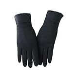 Koreanische Damenhandschuhe aus Fleece: verdicktes und winddichtes Design, ideal für Herbst und Winter, Damen-Schneemobilausrüstung, B, A