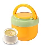 Isolierter Lebensmittelbehälter – Thermoschüssel Aus Edelstahl, Auslaufsicherer Deckel, Weite Öffnung Mit Integriertem Löffel | Reisebüro-Mittagessentasche | Für Die Arbeit, Schule, Pendeln, Camping,