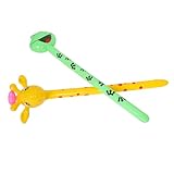 DIKACA 2 Stück Aufblasbare Tierkopfspielzeuge Giraffen-Ballonstäbe aufblasbarer Giraffenballon Aufblasbarer Giraffenstab aufblasbare Dschungeltiere Aufblasbares Froschspielzeug PVC