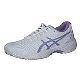 ASICS Damen Gel-Game 9 Clay Sneaker, Weiß/Amethyst, 41.5 EU