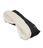 Maxi-Cosi Handwärmer, kuschelig weiche Handschuhe mit Universal-Befestigung passend für fast alle Kinderwagen, Twillic Black