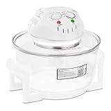 bredeco BC-HO-17LU Halogenofen mit Erweiterungsring 60-250 °C 10,6 l Heißluftofen Halogen-Ofen