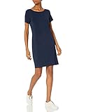 Amazon Essentials Damen T-Shirt-Kleid aus Jersey mit Ballettrücken und normaler Passform (zuvor Daily Ritual), Marineblau, M