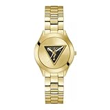 GUESS Damen Uhr Armbanduhr TRI Plaque GW0675L2 Edelstahl Gold