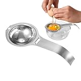 Eigelb Trenner,Eigelb-Weißfilter,Eigelb-Weiß-Trennwerkzeug,Edelstahl-Eiweiß-Dotter-Trenner,Küchenhelfer-Eiertrenner,geeignet Zum Backen, Zubereiten Von Kuchen Und Quiches