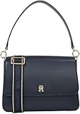 Tommy Hilfiger Damen Handtasche Tasche Henkeltasche TH Joy Shoulder Bag Blau
