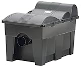 OASE 57377 Durchlauffilter BioSmart UVC 16000 geeignet für Teiche bis 16 m³, Filtersystem, Filterset inkl Filtermaterial und UVC Klärer, Schwarz