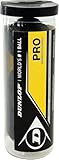 Dunlop Squashbälle Pro doppelGelb, 3 Stück in der Dose, Offizieller Turnier-Squashball, Nicht angegeben, Yellow (or possibly Black)