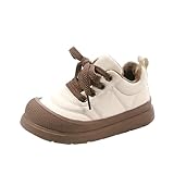 Barfußschuhe Kids Winter Water Proof Flat Keep Warm Snow Boots Comfortable Shoes Sneaker Mädchen 31 (White, 28 Toddler)