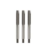 ALEYHA Gewindebohrer HSS Bohrer-Set mit geradem Rillenschraubengewinde, 3 Stück M10 x 1,5