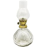 Kerosin-Lampe, Retro-Design, Glas, winddicht, rauchfrei, Kraftstoffsparlampe, warmes Zuhause, flüssiges Öllampe, klassisches Handwerk, langes Licht, Ghee-Lampe für Schlafzimmer, Restaurant, Büro