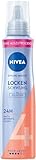 NIVEA Locken Schwung Schaumfestiger, pflegender Haarschaum mit Hitzeschutz, Panthenol & Vitamin B3, Locken Schaumfestiger mit 24h Halt (Haltestufe 4), Styling Mousse (150 ml)